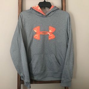 Under Armour Grey Sweatshirt w/ Orange Camouflage